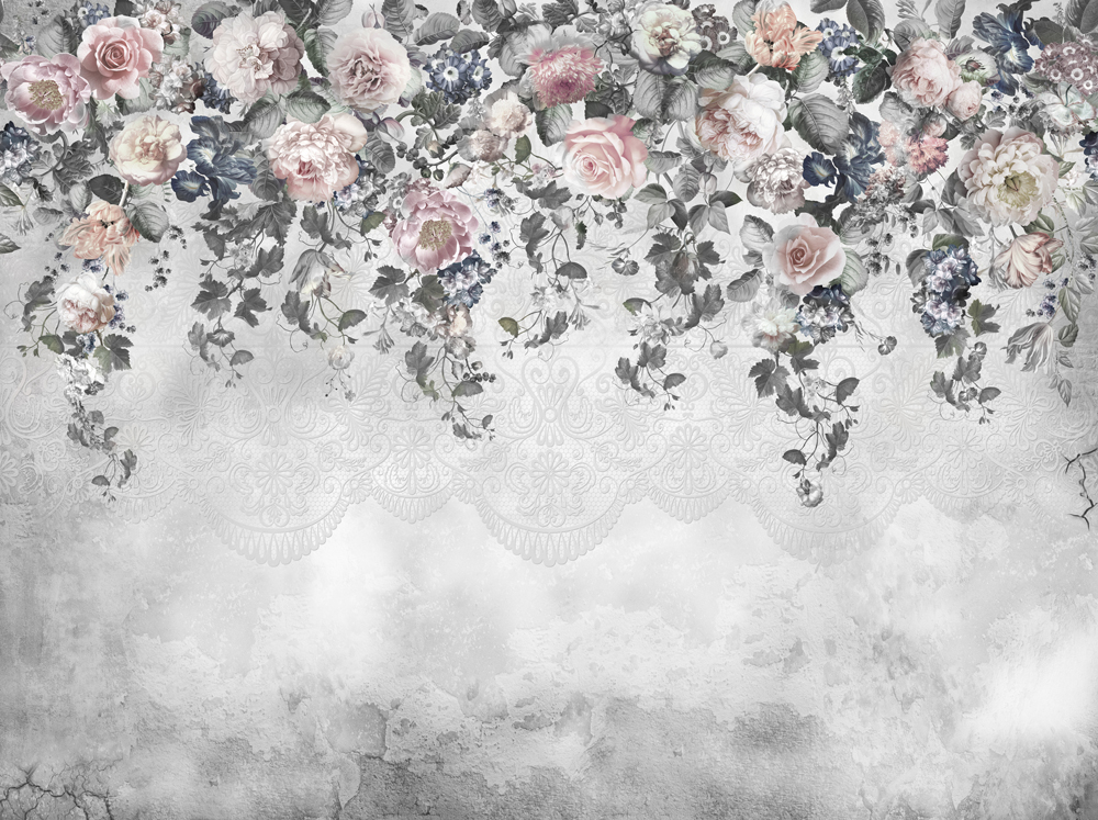 Фотошпалери LeoPrint Квіти на мереживі - Зображення 215979960-e178b.jpg