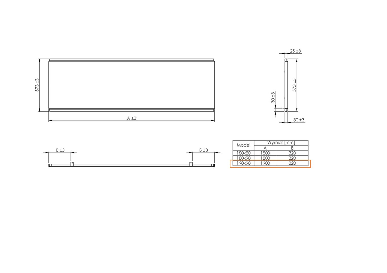 Панель до ванни фронтальна Vita 190, Roca - Зображення 216482-5b86d.jpg