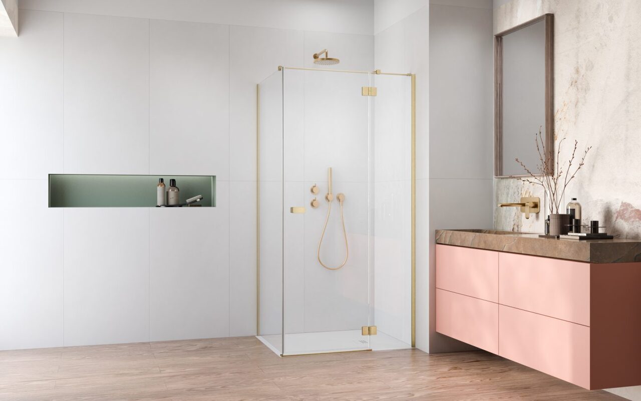 Душові двері Garda Brushed Gold KDJ 100 праві RADAWAY - Зображення 216499169-7a4b5.jpg