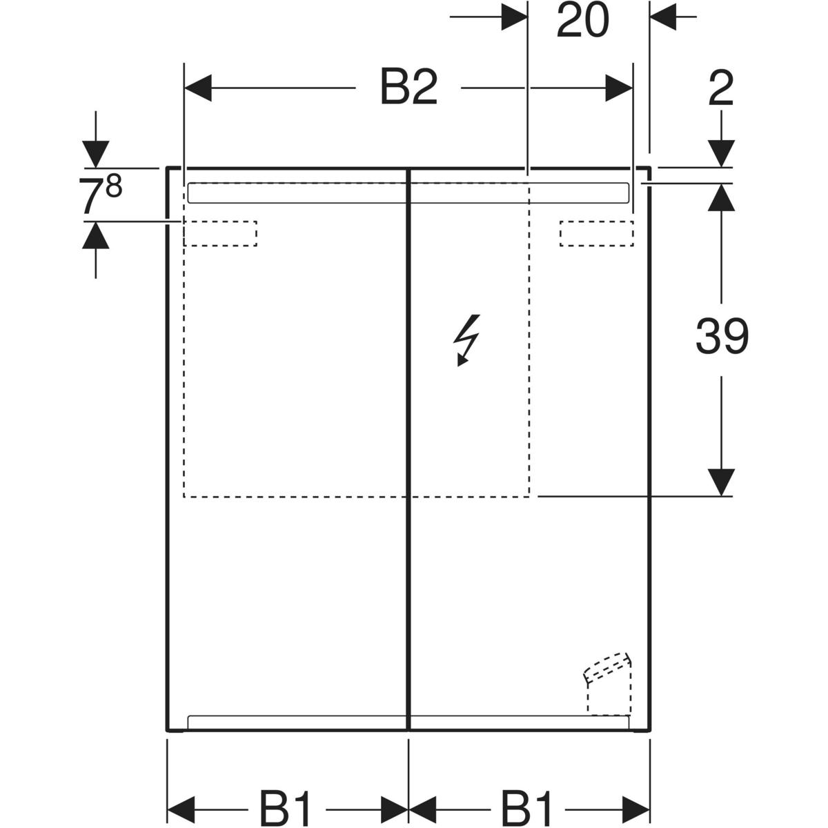 Шафка - дзеркало Option 75 Geberit - Зображення 216499176-3a73d.jpg