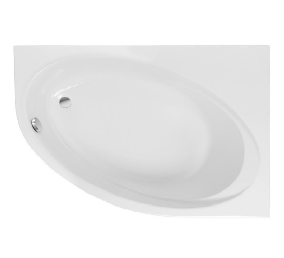 Ванна ассиметричная правая Orbita 140x100, Roca - Зображення