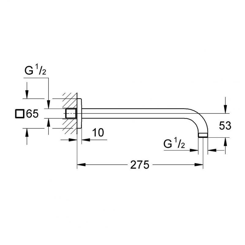 Душовий кронштейн 275 мм Rainshower (27488000), Grohe - Зображення 217017-022f8.jpeg