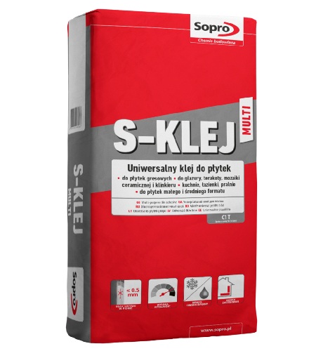 Клей для плитки універсальний Sopro S-KLEJ Multi (22,5 кг) - Зображення 217261001-22e55.jpg