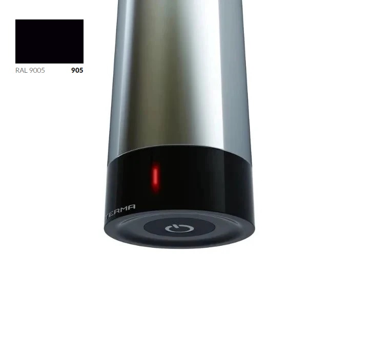 ТЕН прихованого монтажу One R36 400W Ral 9005 matt Terma - Зображення