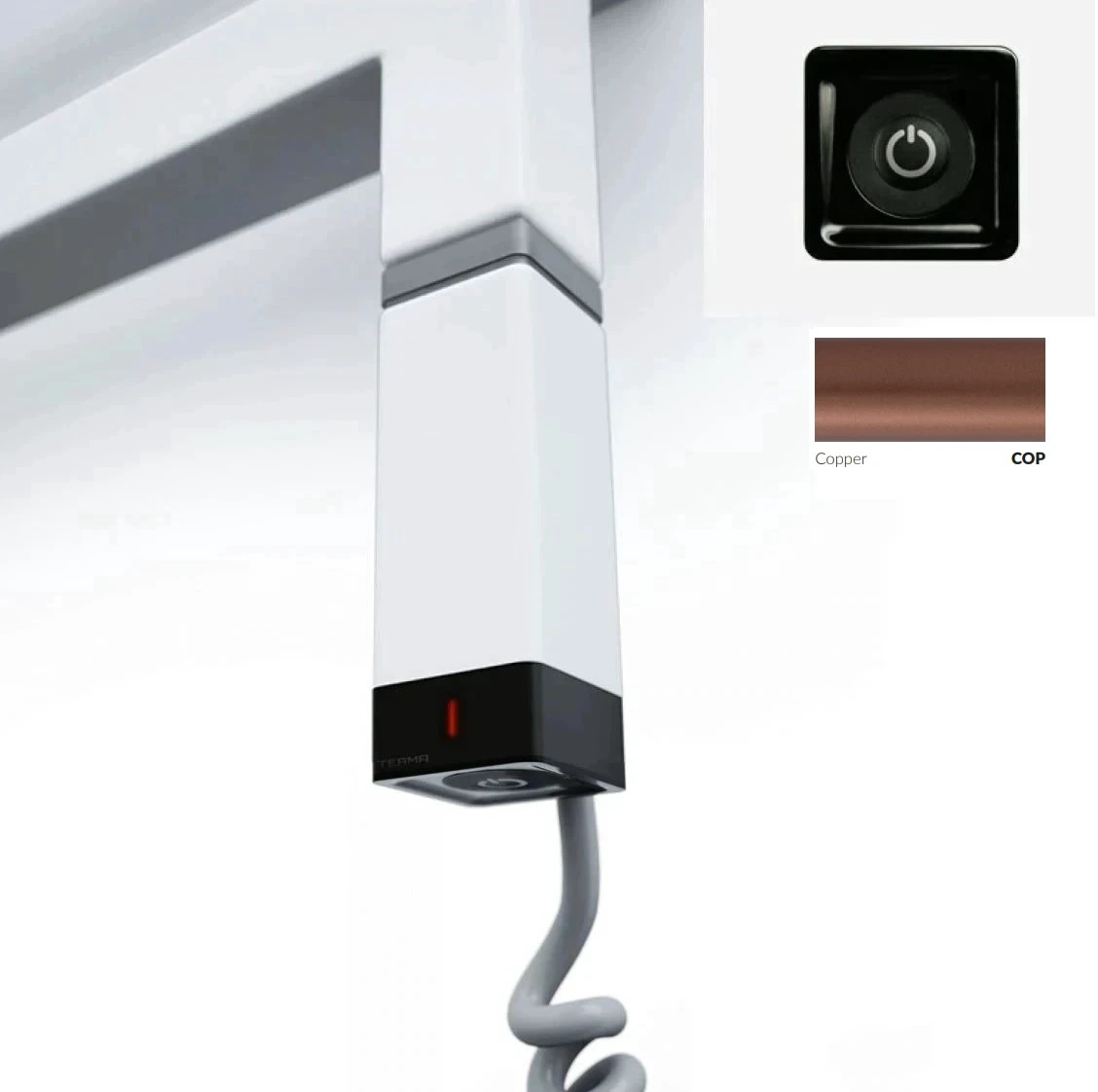 ТЕН прихованого монтажу One K 400W Ral Copper Terma - Зображення 217794843-1f308.jpg