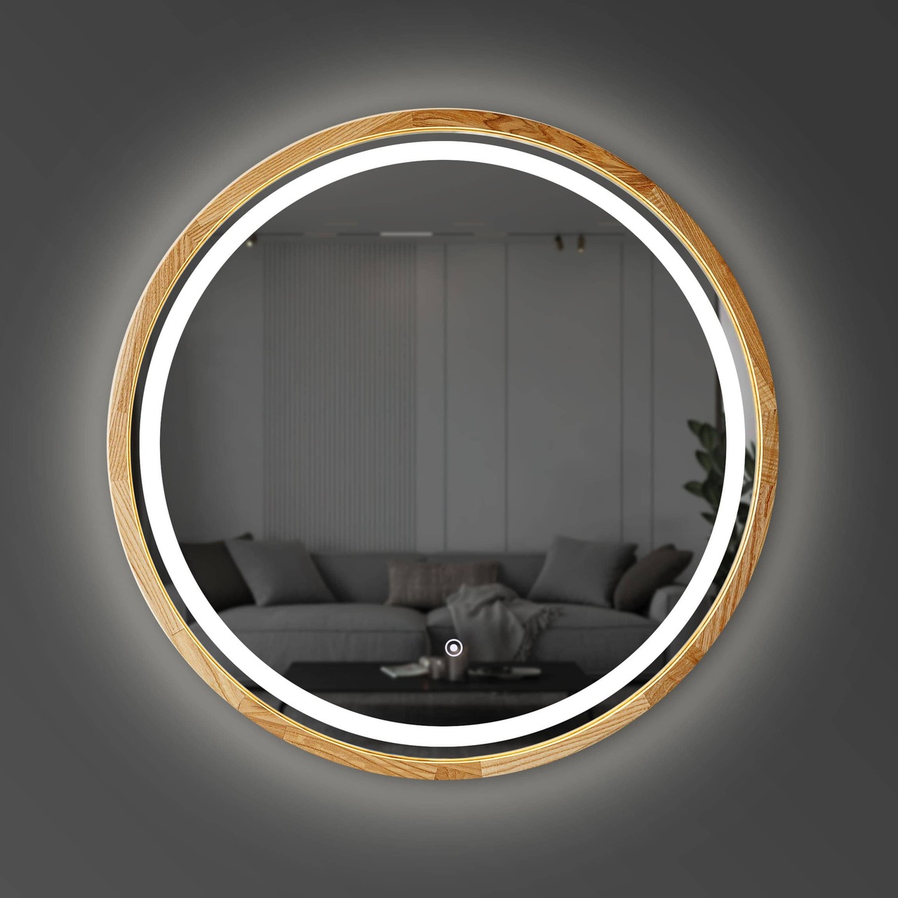 Дзеркало Perfection LED 800 Natural Oak Luxury Wood - Зображення 218758870-2ed9e.jpg