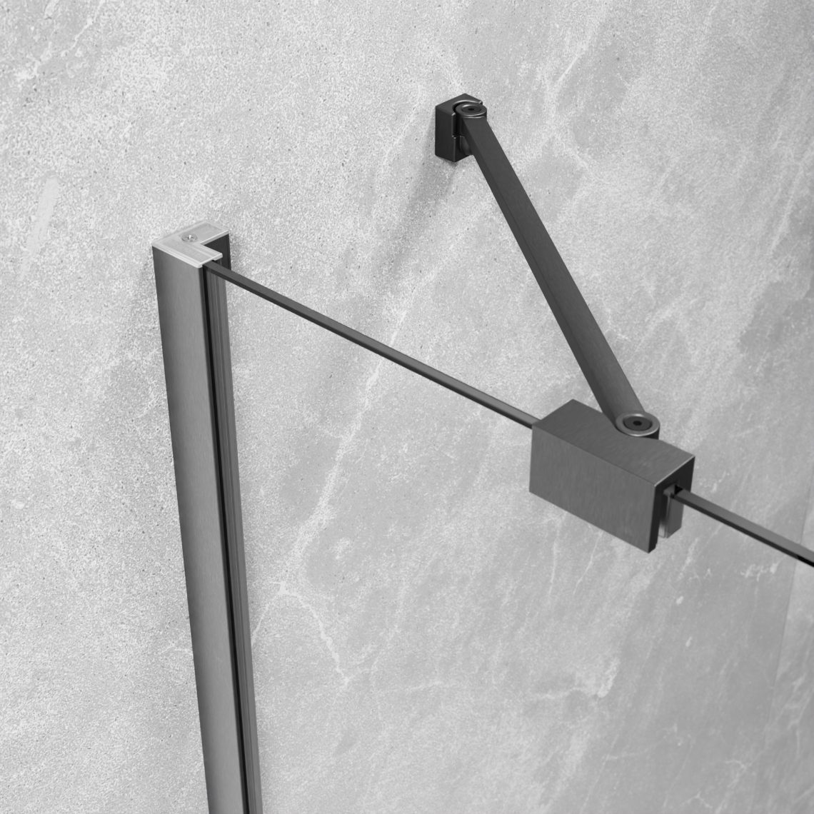 Шторка для ванни Idea 6 PNJ II 60 Brushed GunMetal RADAWAY - Зображення 218890172-e3564.jpg