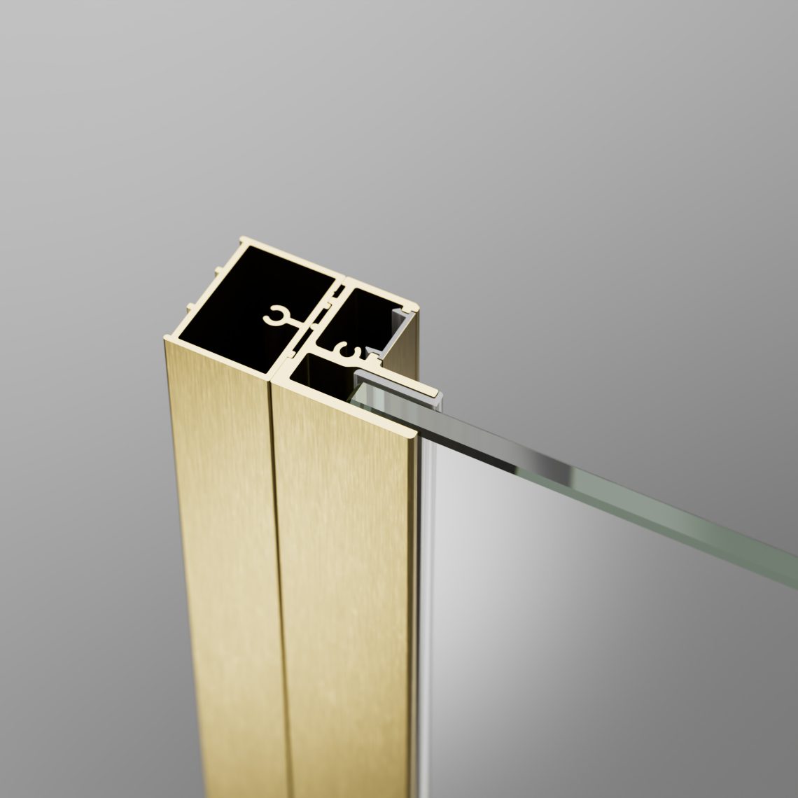 Профіль розширювальний Nes Brushed Gold +20 мм RADAWAY - Зображення