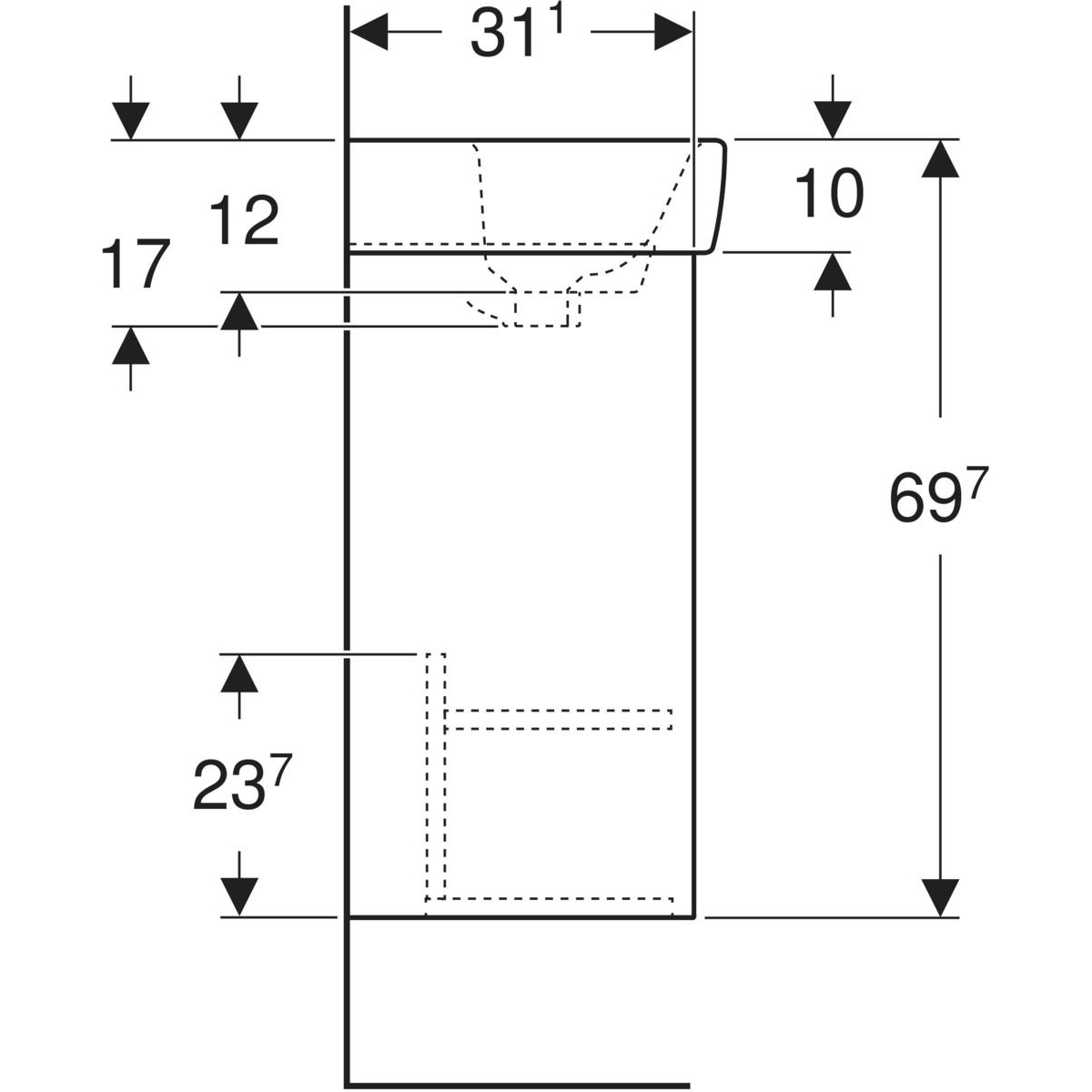 Шафка з умивальником 45 Selnova Square 504.131.01.1 Geberit - Зображення 219153953-5f83b.jpg