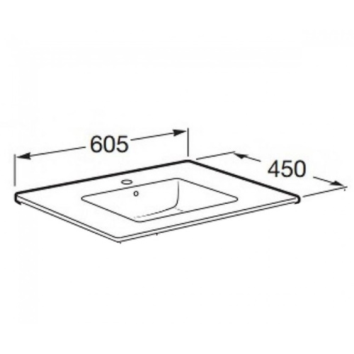 Умивальник Victoria-N 605х460 A32799E000 Roca - Зображення 219401-01e79.jpeg