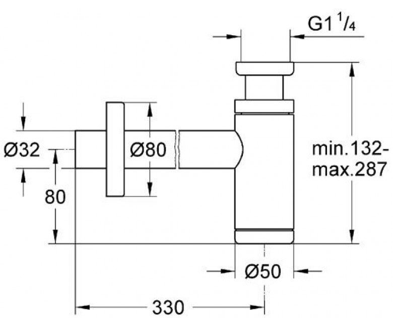 Сифон для умивальника (28912000), Grohe - Зображення 221738-2d098.jpg