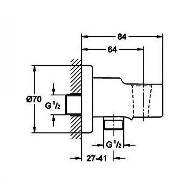Подключение душевого шланга Relexa (28628000), Grohe - Зображення 221739-7d8af.jpg