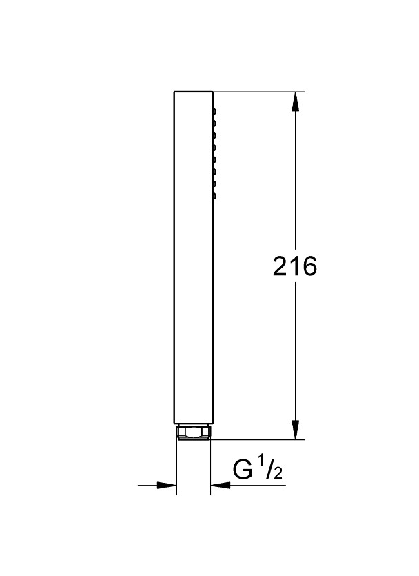 Лійка для ручного душу Euphoria Cube Stick 27699000 Grohe - Зображення 221824-e520b.jpg