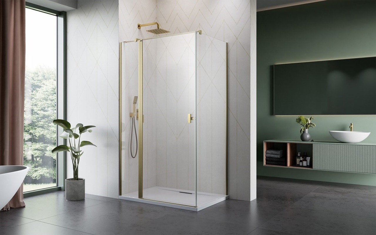 Душові двері NES 6 Brushed Gold KDJ IІ 90L RADAWAY - Зображення 222170784-75c8f.jpg