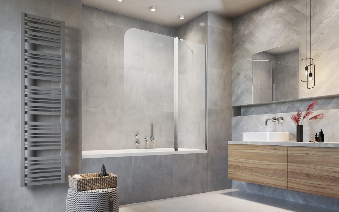 Шторка для ванни Eos PND II 110 R RADAWAY - Зображення 222380-22539.jpg