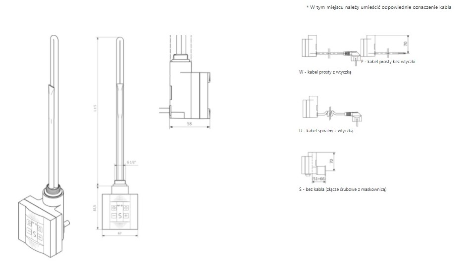 Терморегулятор прихованого монтажу KTX4 Chrome Terma - Зображення 223023-7acc2.jpg