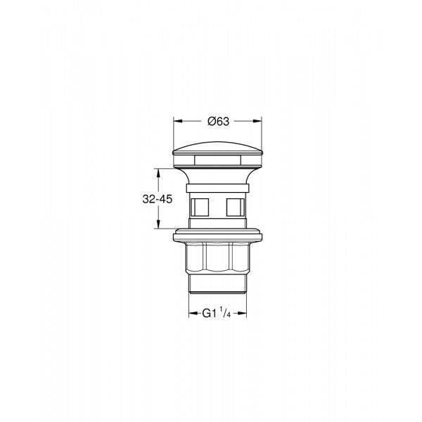Донний клапан Push-Open (40824000), Grohe - Зображення 223252-f7faf.jpg