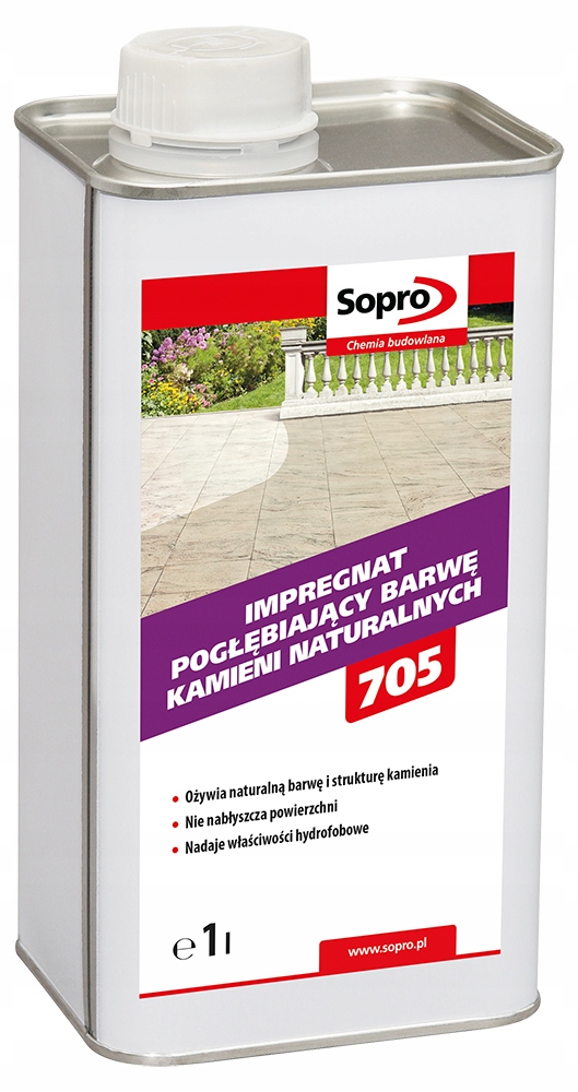Імпрегнат для натурального каменю Sopro NFV 705 (1 л) - Зображення