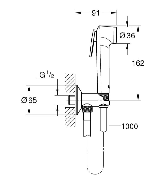 Гігієнічний душ Cubeo UA11183002 хром Grohe - Зображення 229414700-d15e5.jpg