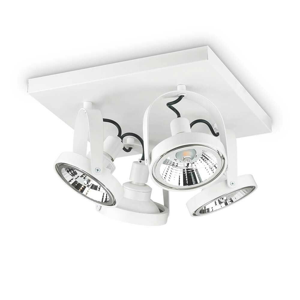 Спот GLIM PL4 SQUARE BIANCO (229638), IDEAL LUX - Зображення