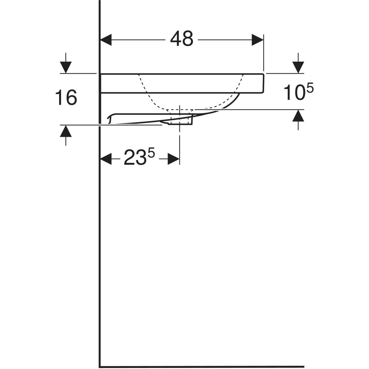 Умивальник 90 iCon Light 501.840.00.3 Geberit - Зображення 229697442-fd8b0.jpg
