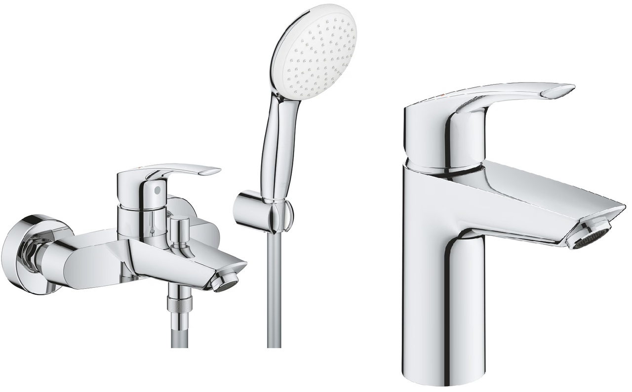 Набір змішувачів для душу 3 в 1 Eurosmart S UA123302S0 Grohe - Зображення