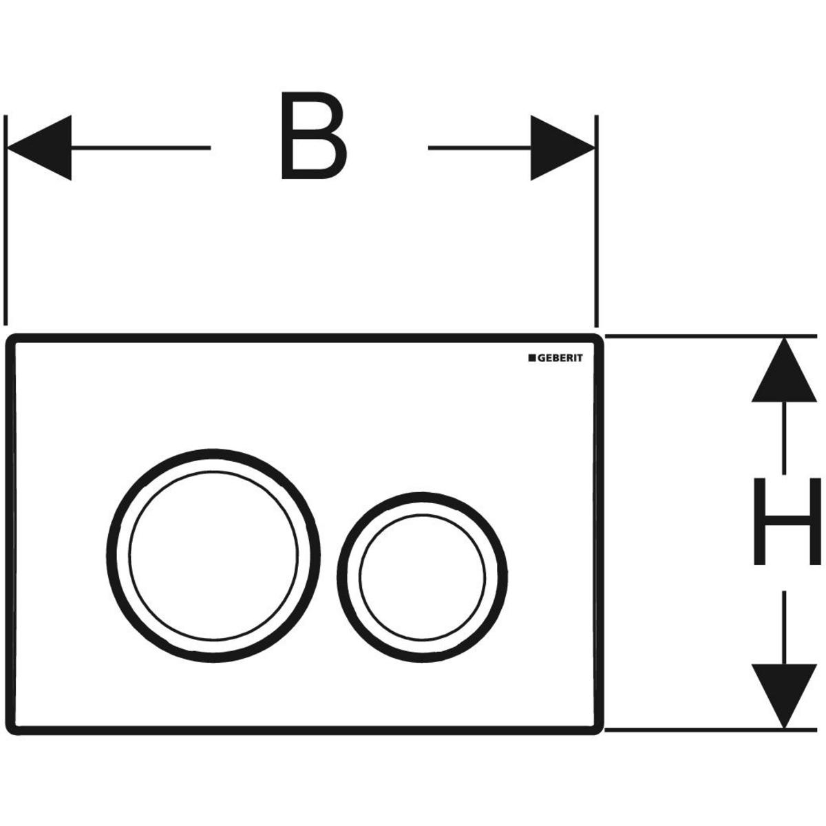 Кнопка зливу Delta20 115.127.11.1 білий Geberit - Зображення 23047579-d70e3.jpg