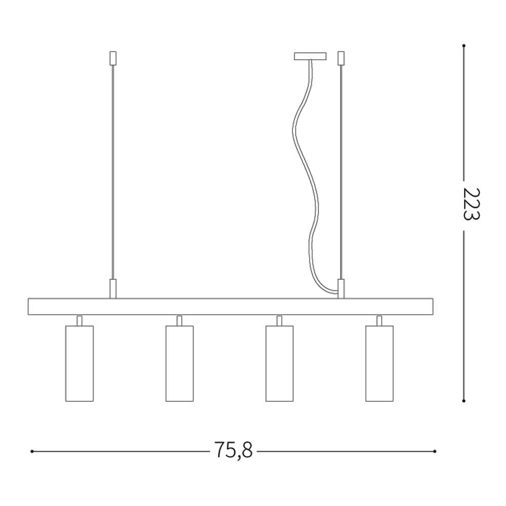 Спот DYNAMITE SP4 OTTONE SATINATO (244624), IDEAL LUX - Зображення 231372_.jpg