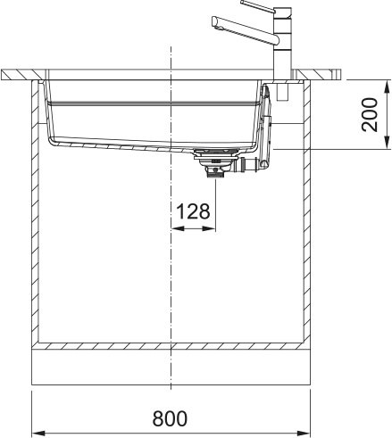 Кухонна мийка Kubus 2 KNG 110-62 Мигдаль 125.0750.759 FRANKE - Зображення 231474287-81c68.jpg