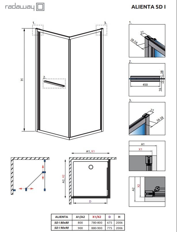 Душова кабіна Alienta Black SD I 90x90 10191990-54-01 RADAWAY - Зображення 232203346-f70e0.jpg