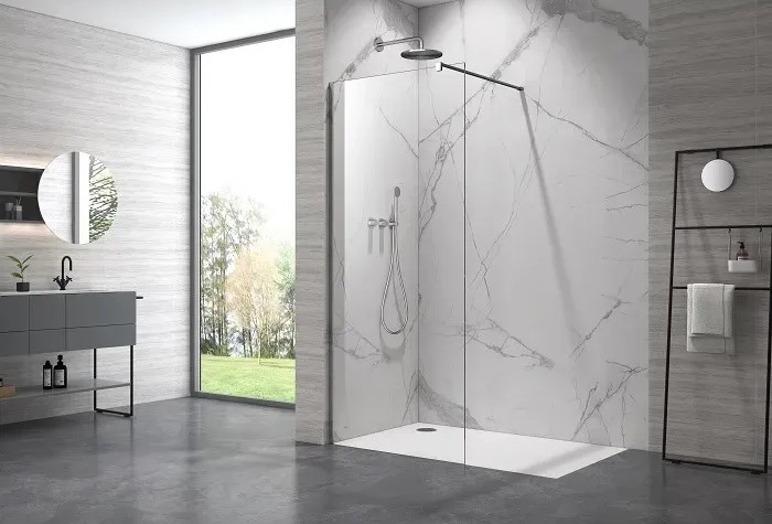 Душова кабіна Ramos Walk-in 80х200 хром ARMAFORM - Зображення 234627396-cd11a.jpg