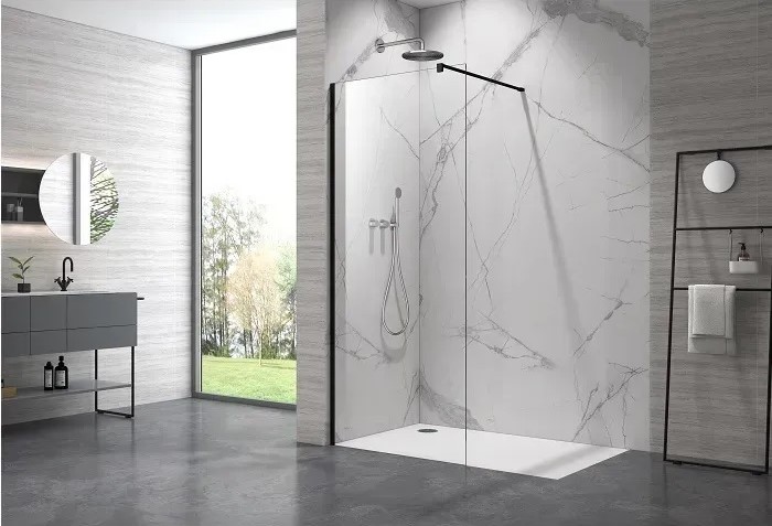 Душова кабіна Ramos Walk-in 90х200 чорний ARMAFORM - Зображення