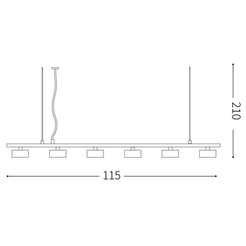 Люстра MINOR LINEAR SP6 (235486), IDEAL LUX - Зображення 235486_g.jpg