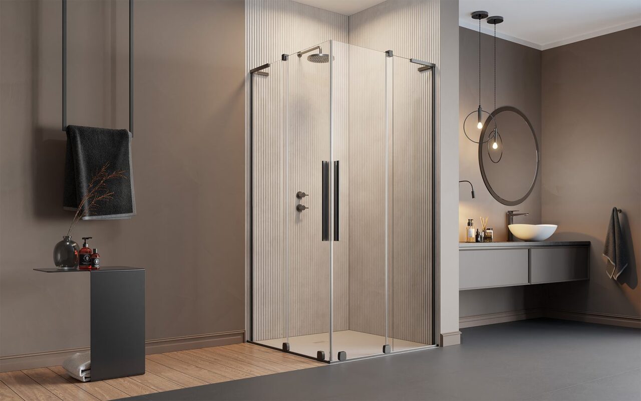 Душова кабіна (половина) Furo SL Brushed GunMetal KDD 110R RADAWAY - Зображення 237307762-cbe61.jpg