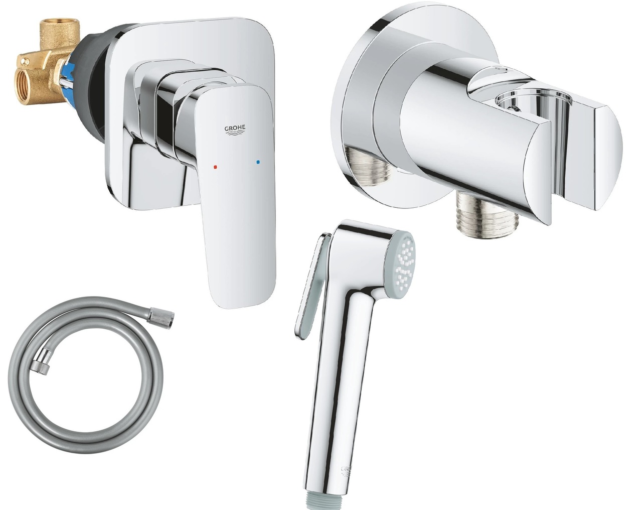 Гігієнічний душ Cubeo UA11183003 хром Grohe - Зображення