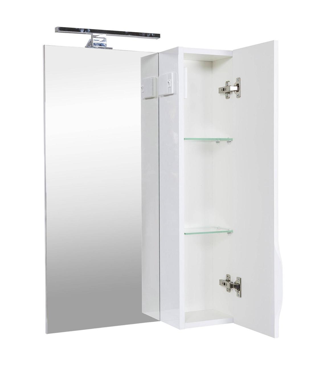 Дзеркало з шафкою Родорс 55 з підсвіткою (R), Аква Родос - Зображення 239655-0630c.jpg