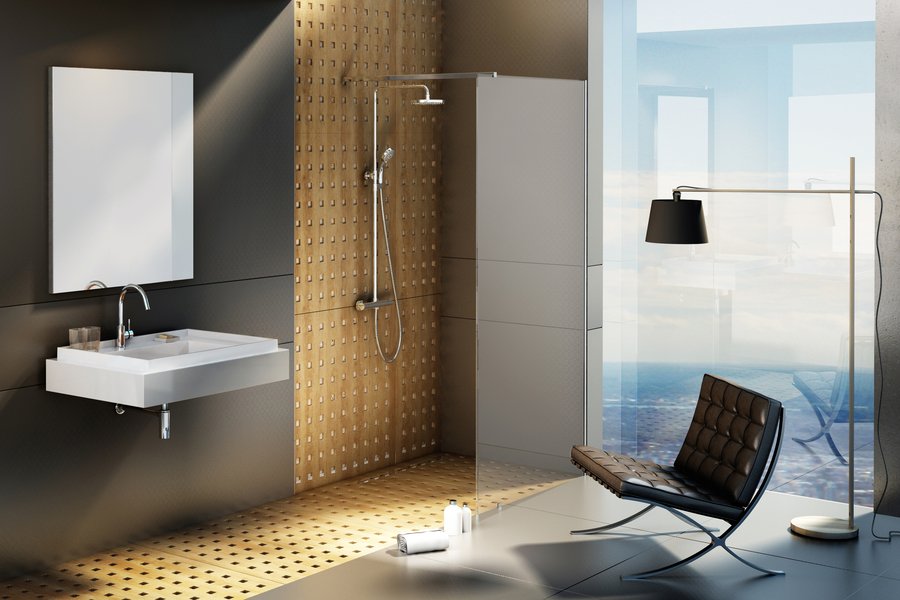 Душова кабіна Walk-In Wall Set Полірований алюмінь 120 Transparent Ravak - Зображення