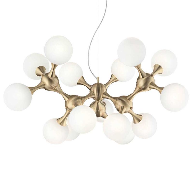 Люстра NODI SP15 OTTONE SATINATO (241012), IDEAL LUX - Зображення