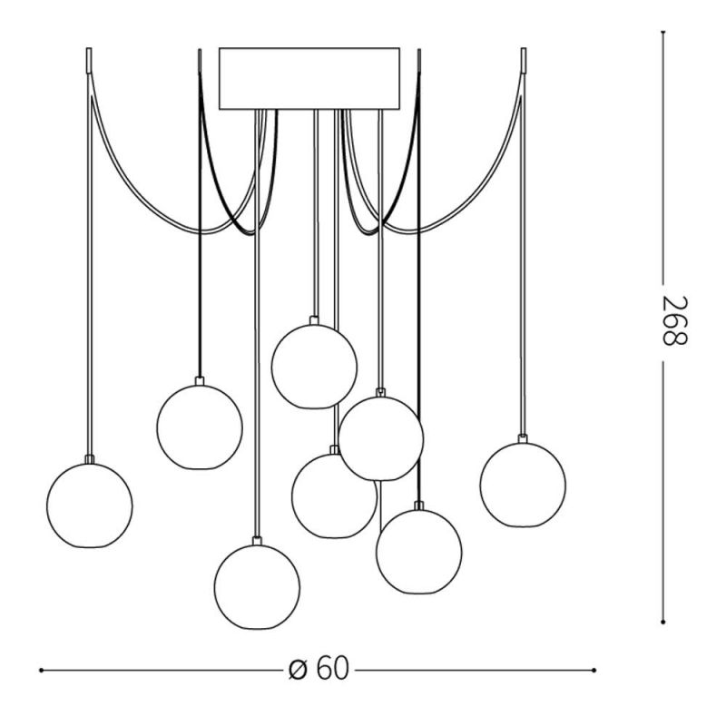 Люстра RIGA SP8 FUME' (241197), IDEAL LUX - Зображення 241173_.jpg