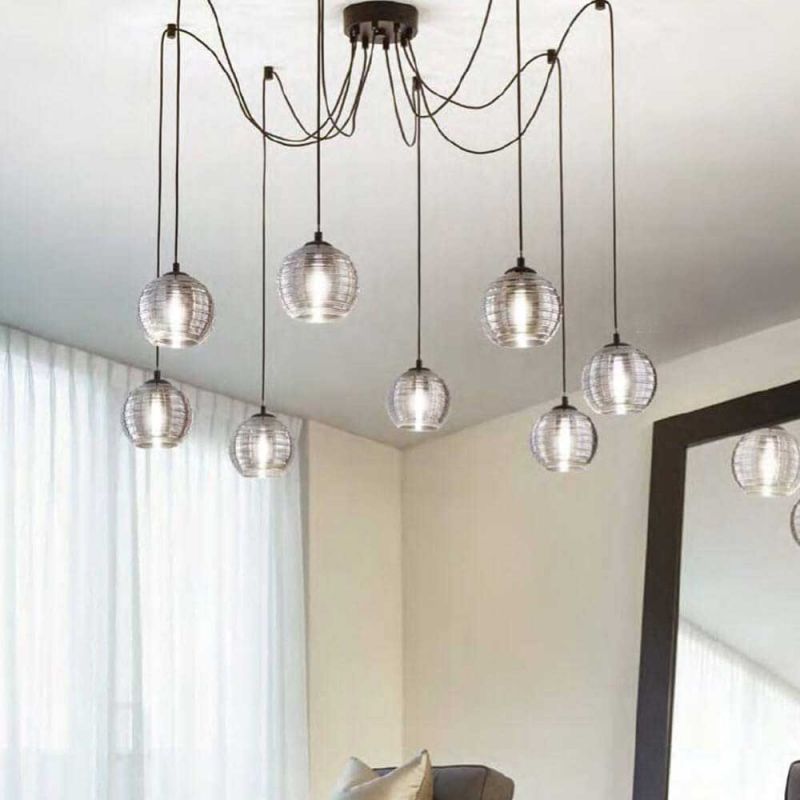 Люстра RIGA SP8 FUME' (241197), IDEAL LUX - Зображення 241197_w.jpg