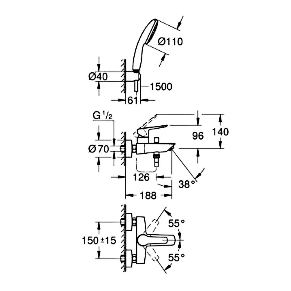 Змішувач для ванни Eurosmart 25276003 Grohe - Зображення 242547854-d9ec2.jpg
