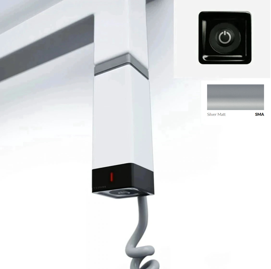 ТЕН прихованого монтажу One K 400W Ral Silver matt Terma - Зображення 242547891-e5029.jpg