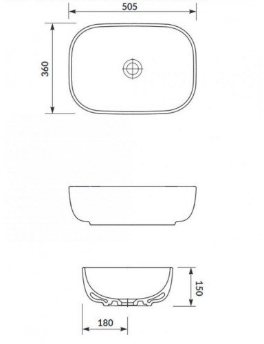 Умивальник Moduo 50 (CCWT1000686401) Cersanit - Зображення 2428598-a95c2.jpg