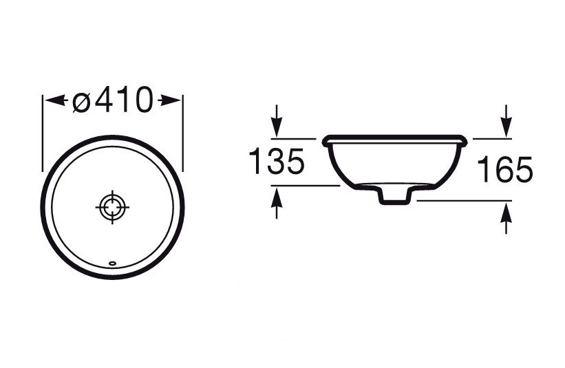 Умивальник Foro 410 (А327884000), Roca - Зображення 244753-92de8.jpg
