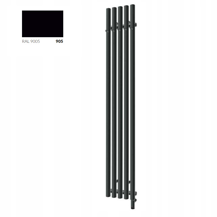 Рушникосушка Rolo Hanger E 1200x260 Ral Soft 9005 WLROW120026KS95E8ORXMX0 Terma - Зображення 245300720-85e95.jpg