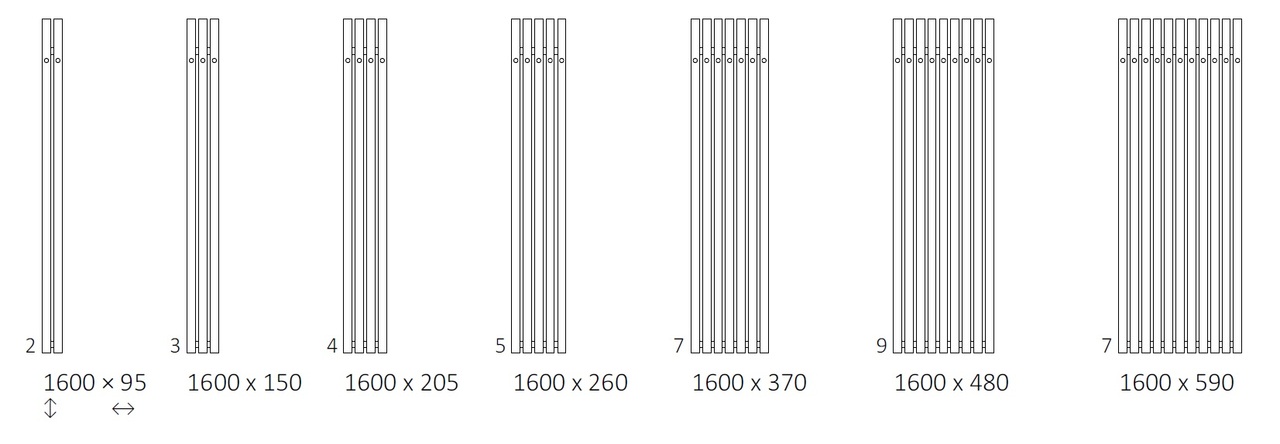 Рушникосушка Rolo Hanger E 1600x260 Ral Soft 9005 WLROW160026KS95E8ORXMX0 Terma - Зображення 245300722-3de2f.jpg