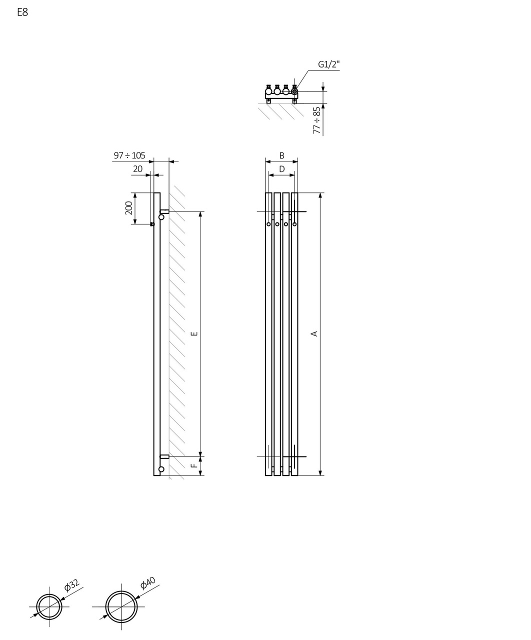 Рушникосушка Rolo Hanger E 1600x260 Ral Soft 9005 WLROW160026KS95E8ORXMX0 Terma - Зображення 245300722-db014.jpg