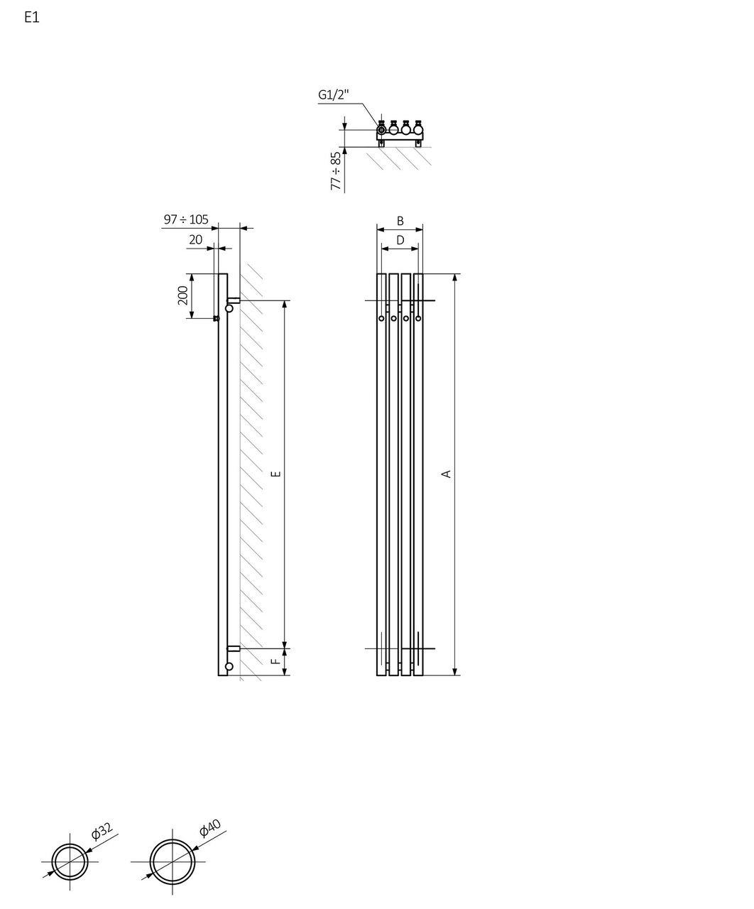 Рушникосушка Rolo Hanger E 1400x95 Ral 9011 WLROW140009K911E1ORXMX0 Terma - Зображення 245300723-c1067.jpg