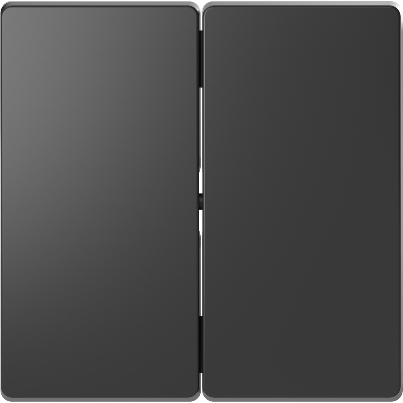 Клавіша вимикача подвійна D-Life Антрацит MERTEN (MTN3400-6034), Schneider Electric - Зображення