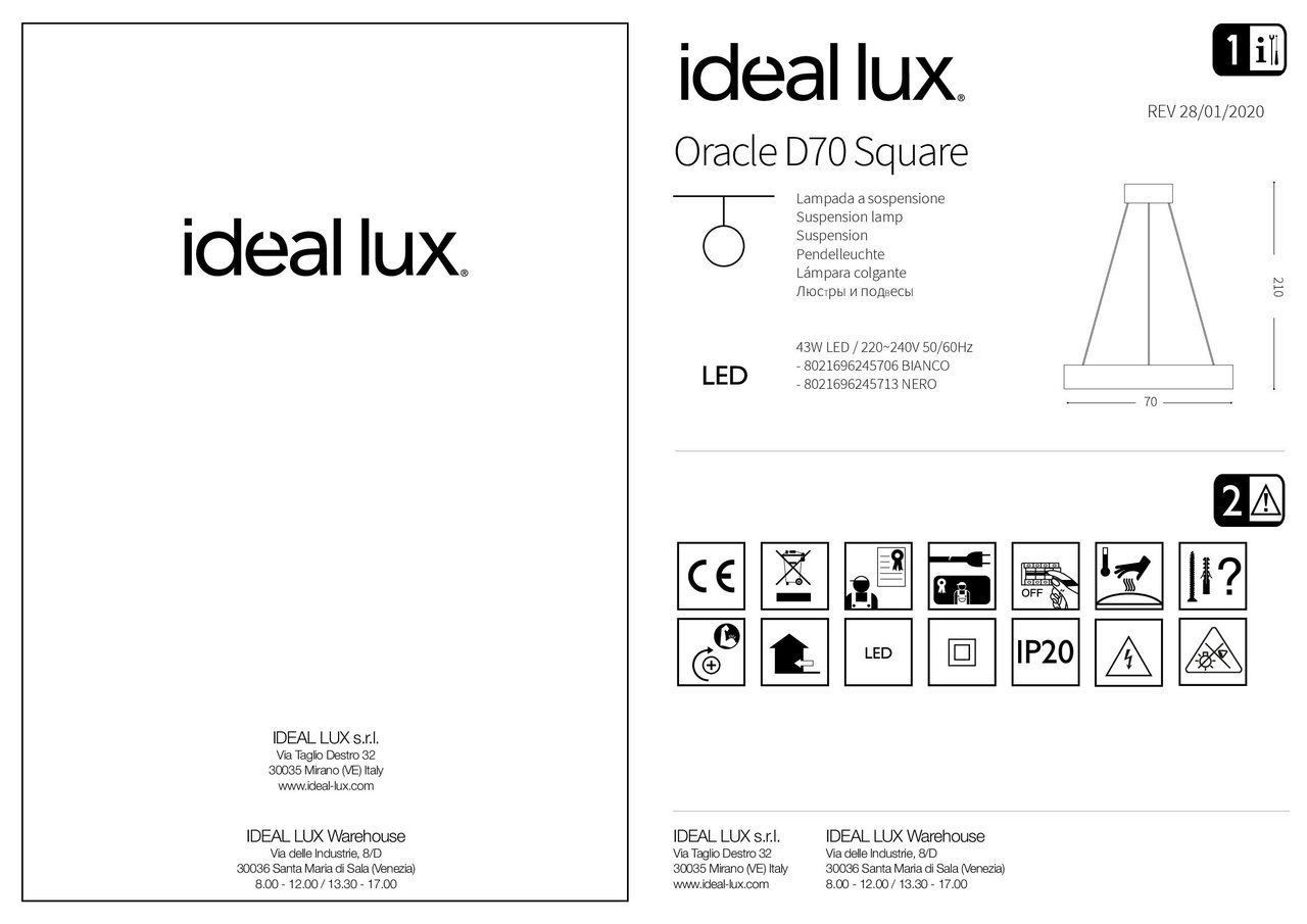 Люстра ORACLE D70 SQUARE NERO (245713), IDEAL LUX - Зображення 245706_IS.jpg